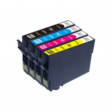 4 Ink Remanufactured Ink Cartridges Combo High Yield BK/C/M/Y for Epson T220XL