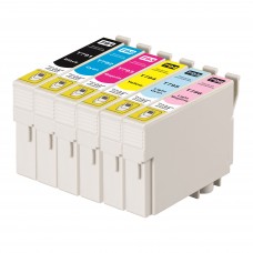 Remanufactured Ink Cartridges Value Pack (B/C/M/Y/LC/LM) -6Packs for Epson 79 High-Yield T079