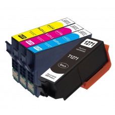 4Pack BK/C/M/Y Remanufactured  Ink Cartridge High Yield for Epson T127 