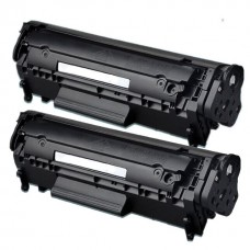 2 Pack Q2612A Remanufactured Black Toner Cartridge for HP 12A Q2612A 
