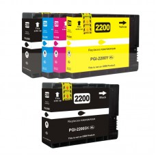 5PK (2K,C,M,Y) New Compatible Pigment Ink PGI2200XL for Canon PGI-2200XL MB5020 MB5120 MB5320 iB4020 iB4120 PGI2200