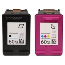 HP 60XL Black & Color Remanufactured Combo Set High Yield