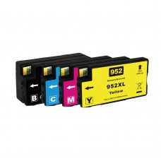  4 Pack 952XL Compatible  Ink Cartridge (BK/C/M/Y ) High Yield for HP952XL