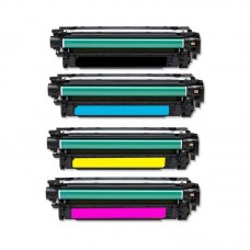 HP 504A, 504X Toner Cartridges Compatible with CE250X, CE251A, CE252A, CE253A  Combo set - 4Pack