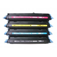 HP124A  Q6000A Q6001A Q6002A Q6003A Remanufactured Black Toner Cartridge Combo Set