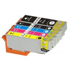 5 Pack BK/PBK/C/M/Y Remanufactured Ink Cartridges (High Yield)  for Epson T273XL 